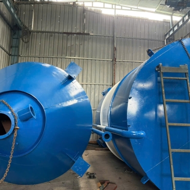 Sơn silo chuẩn bị xuất hàng – Hoàn thiện trước khi bàn giao cho khách hàng