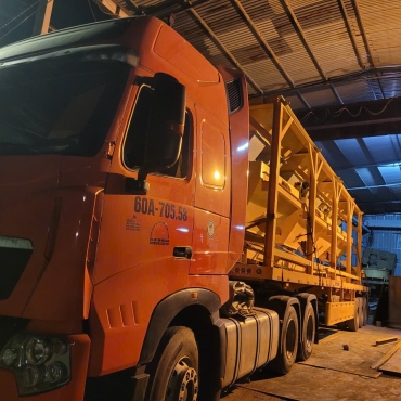 Xuất phễu cốt liệu, cân độc lập
