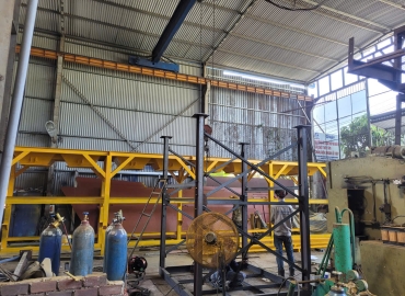 Phễu chứa cát đá 4 khoang, cân độc lập